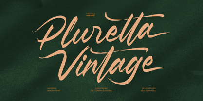 Pluretta Vintage Font Poster 1