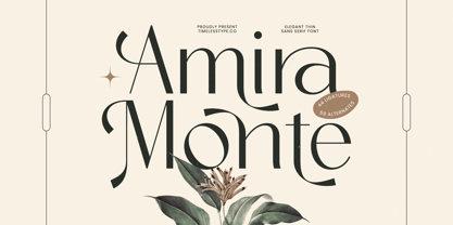 Amira Monte Font Poster 1