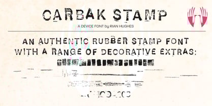 Carbak Stamp Font Poster 9