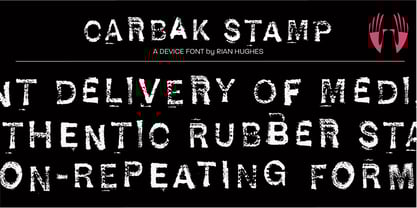 Carbak Stamp Font Poster 1