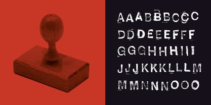 Carbak Stamp Font Poster 2