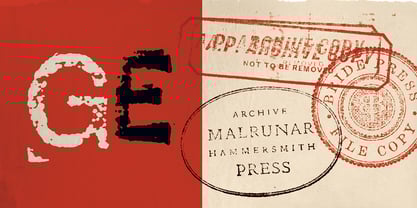 Carbak Stamp Font Poster 4