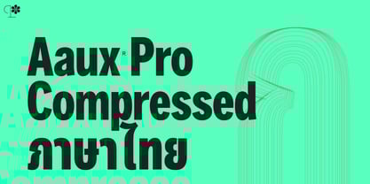 Aaux Pro Thai Compressed Font Poster 1
