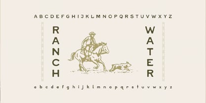 Ranch Water Font Poster 2