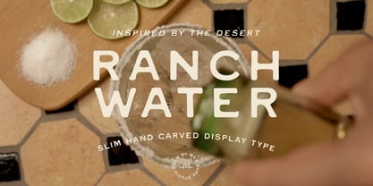Ranch Water Font Poster 1