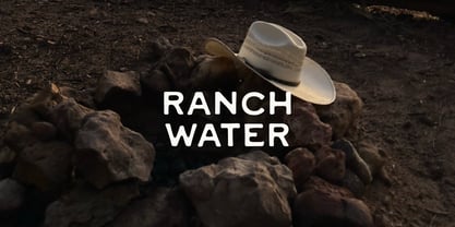 Ranch Water Font Poster 4