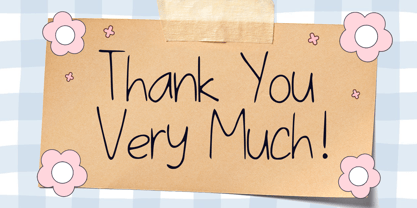 Thin Handwriting Font Poster 5