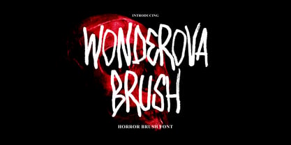 Wonderova Brush Font Poster 1