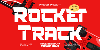 Rocket Track Font Poster 1