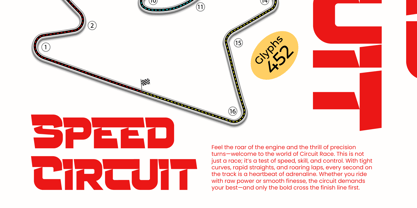 Rocket Track Font Poster 4