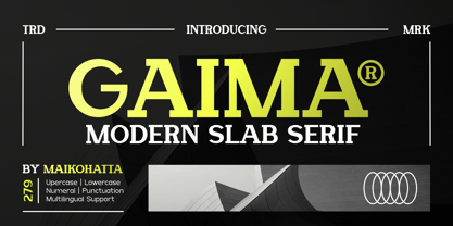 Gaima Font Poster 1