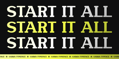 Gaima Font Poster 6