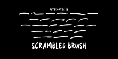 Scrambled Brush Font Poster 8