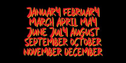 Scrambled Brush Font Poster 4