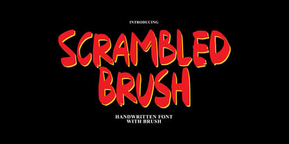 Scrambled Brush Font Poster 1