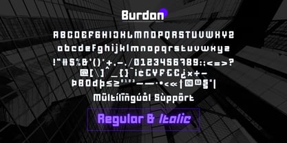 Burdan Font Poster 13