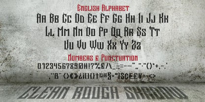 Bombshelter Font Poster 2