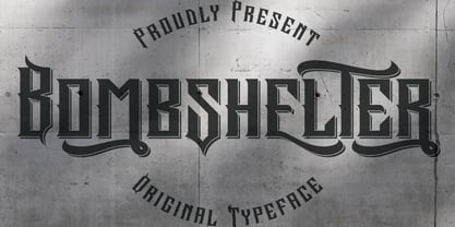 Bombshelter Font Poster 1