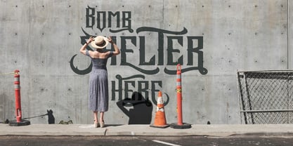 Bombshelter Font Poster 3