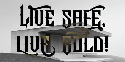 Bombshelter Font Poster 6