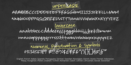 Edgy Note Font Poster 12