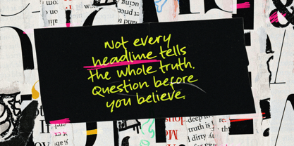 Edgy Note Font Poster 13