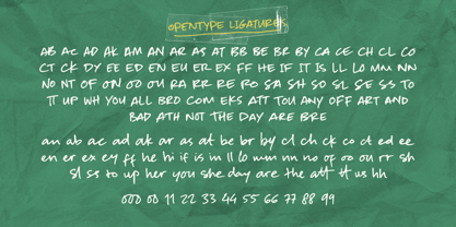 Edgy Note Font Poster 10