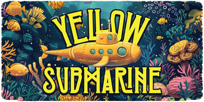 Underwater Font Poster 2