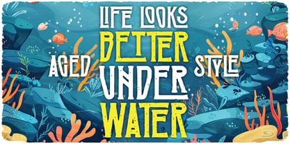Underwater Font Poster 4