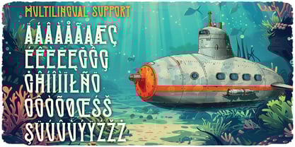 Underwater Font Poster 5