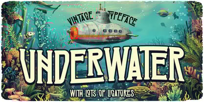 Underwater Font Poster 1