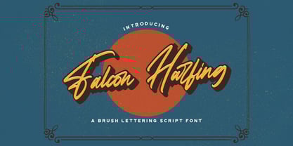 Falcon Harfing Font Poster 1
