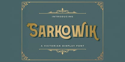 Sarkowik Font Poster 1