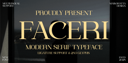 Faceri Font Poster 1
