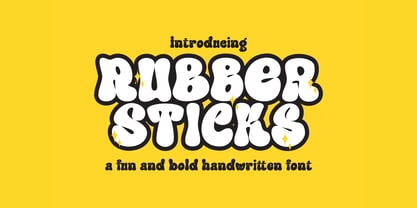 Rubber Sticks Display Font Poster 1