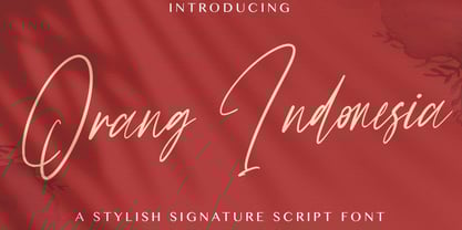 Orang Indonesia Font Poster 1