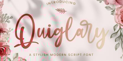 Quiglary Font Poster 1
