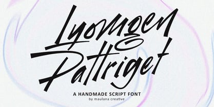 MC Lyomgen Pattriget Font Poster 1