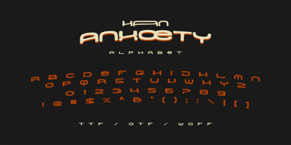 Anxoety Font Poster 2