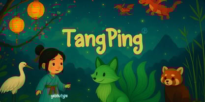 Tang Ping Font Poster 1