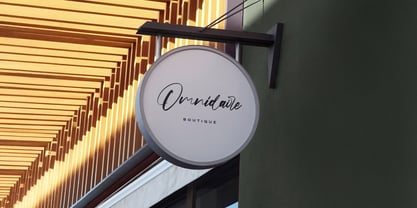 Origa Script Font Poster 3