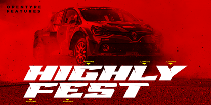 Highrace Racing Font Poster 8