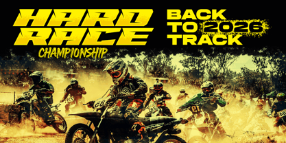 Highrace Racing Font Poster 2