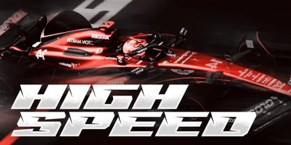 Highrace Racing Font Poster 4