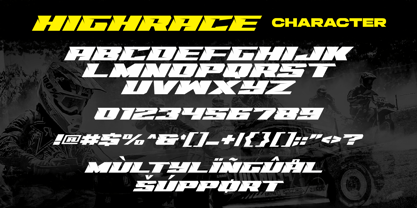 Highrace Racing Font Poster 9