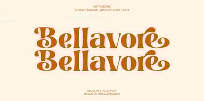 Bellavore Font Poster 1