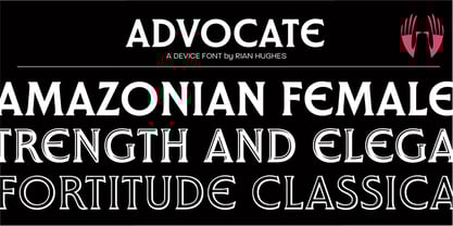 Advocate Font Poster 1