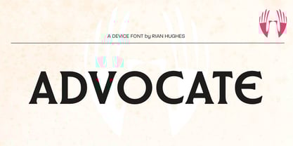 Advocate Font Poster 7