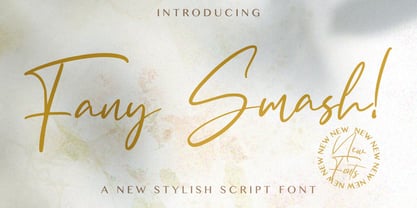 Fany Smash Font Poster 1
