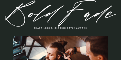 Bold Fade Font Poster 4